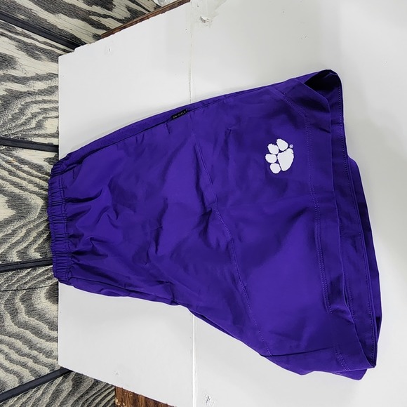 Nike Clemson Tigers Sideline Player Purple Mens L Shorts CW5409 545 - Picture 7 of 7